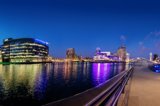 The Quays at night