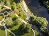 Overhead photo of Peel Park