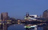 MediaCity at night