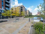 Outside at Middlewood Locks during the day